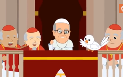 La vida del Papa Francisco en dibujos animados