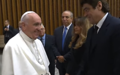 Benicio del Toro visita al Papa