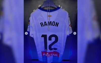 Ramón, jugador del RCD Espanyol, da gracias a DiosSin Autor