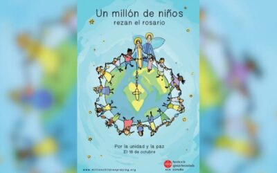 «Un millón de niños rezando el Rosario»Sin Autor